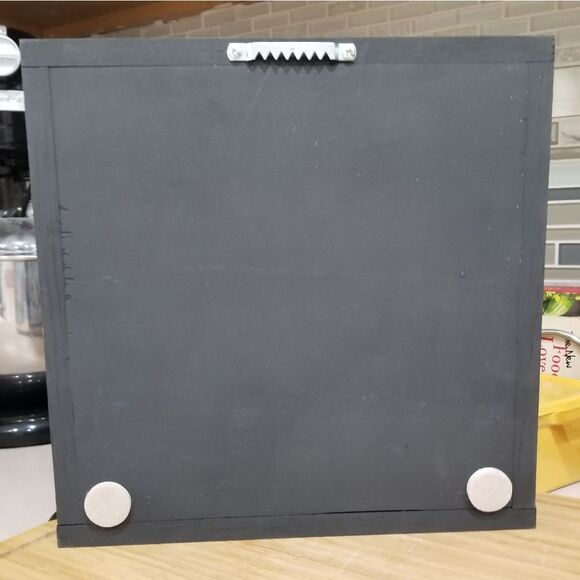 EAT Drink Give Thanks Framed Wood Sign Thanksgiving Holiday Decor Farmhouse Sign - Picture 3 of 4